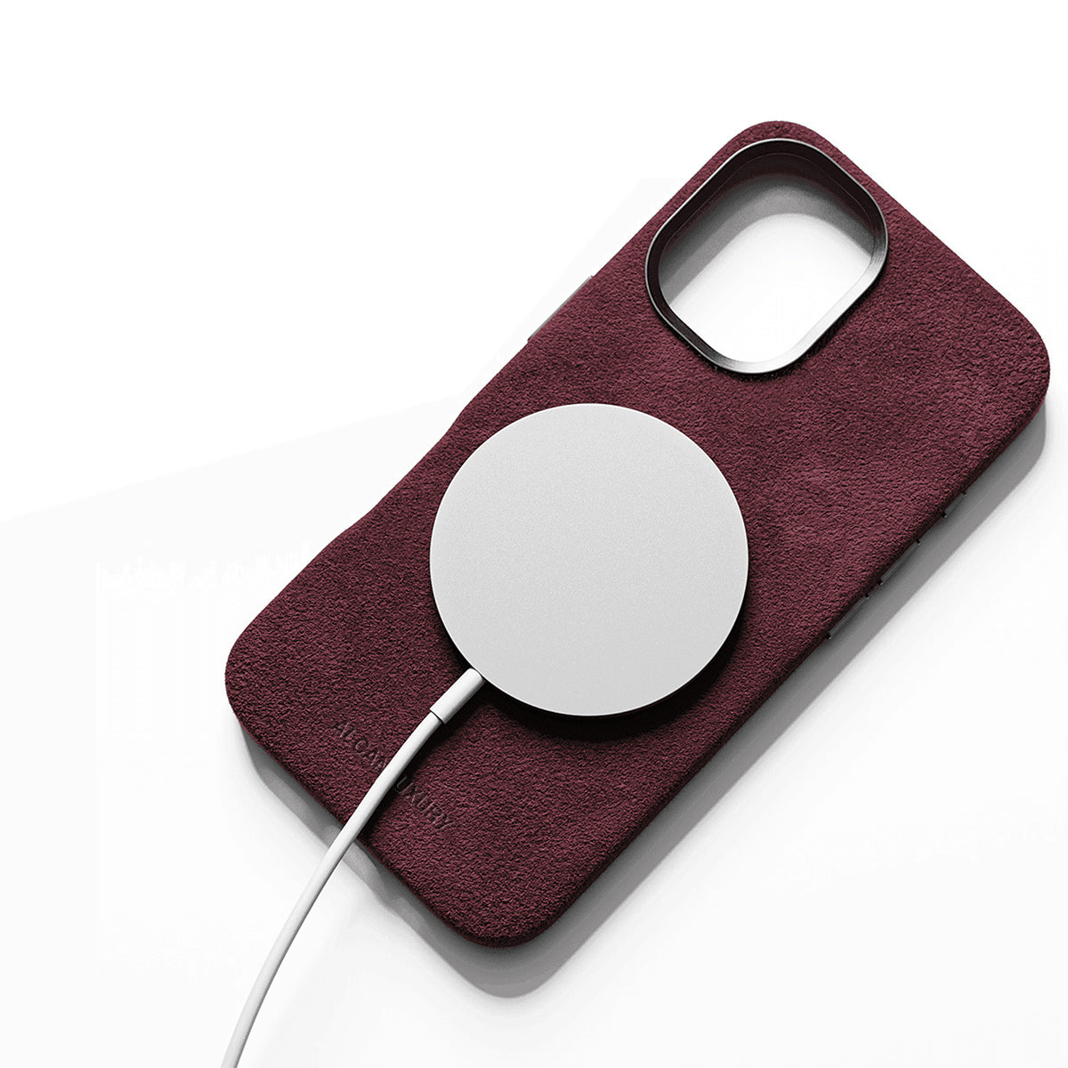 iPhone 15 Pro Max - Alcantara Case - Wine Red