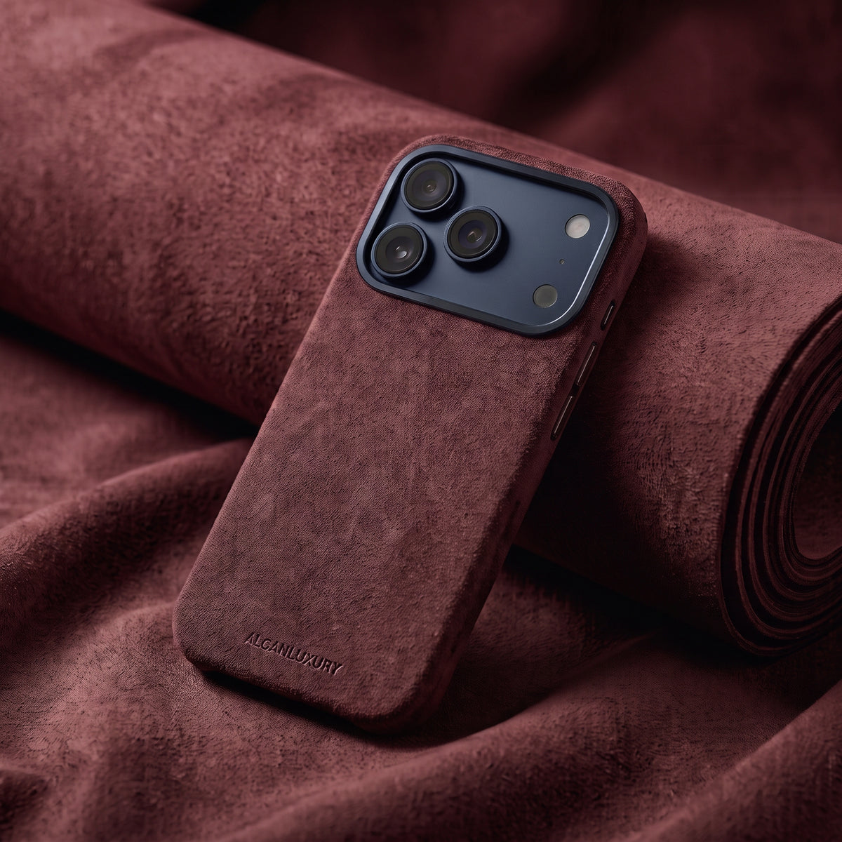 iPhone 17 Pro - Alcantara Case - Wine Red