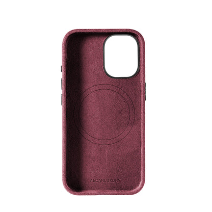 iPhone 16 - Alcantara Case - Wine Red