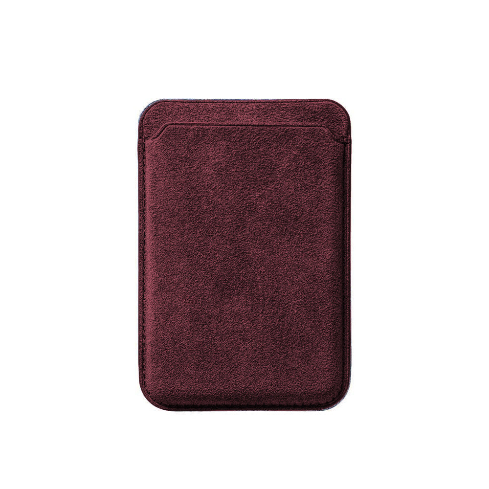 Alcantara MagSafe Wallet - Wine Red