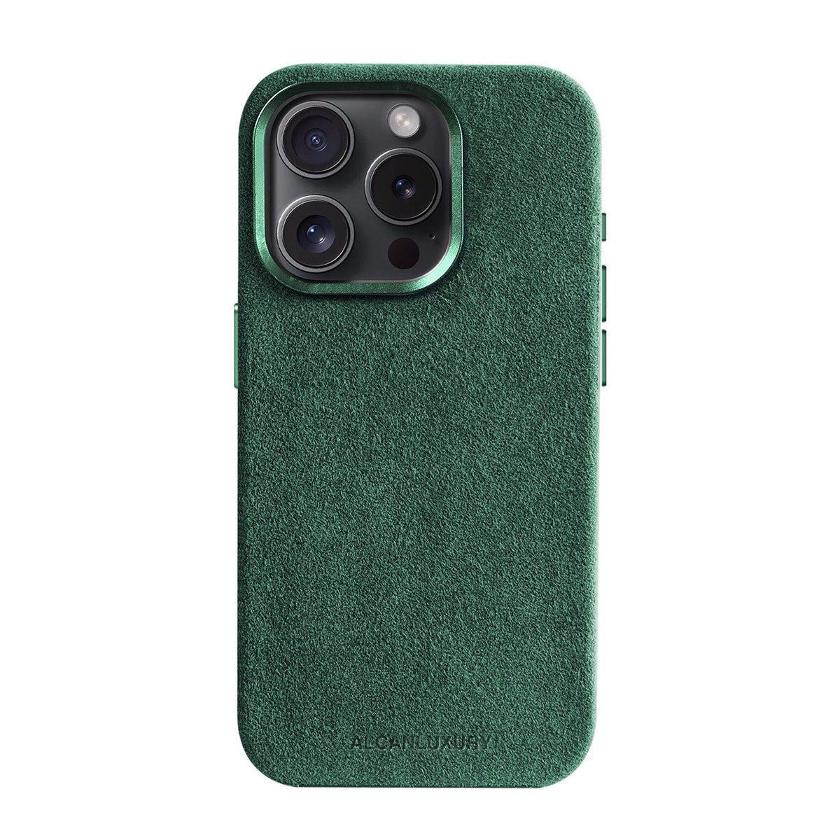 iPhone 15 Pro - Alcantara Case - Midnight Green