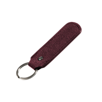 Alcantara Keychain - Wine Red