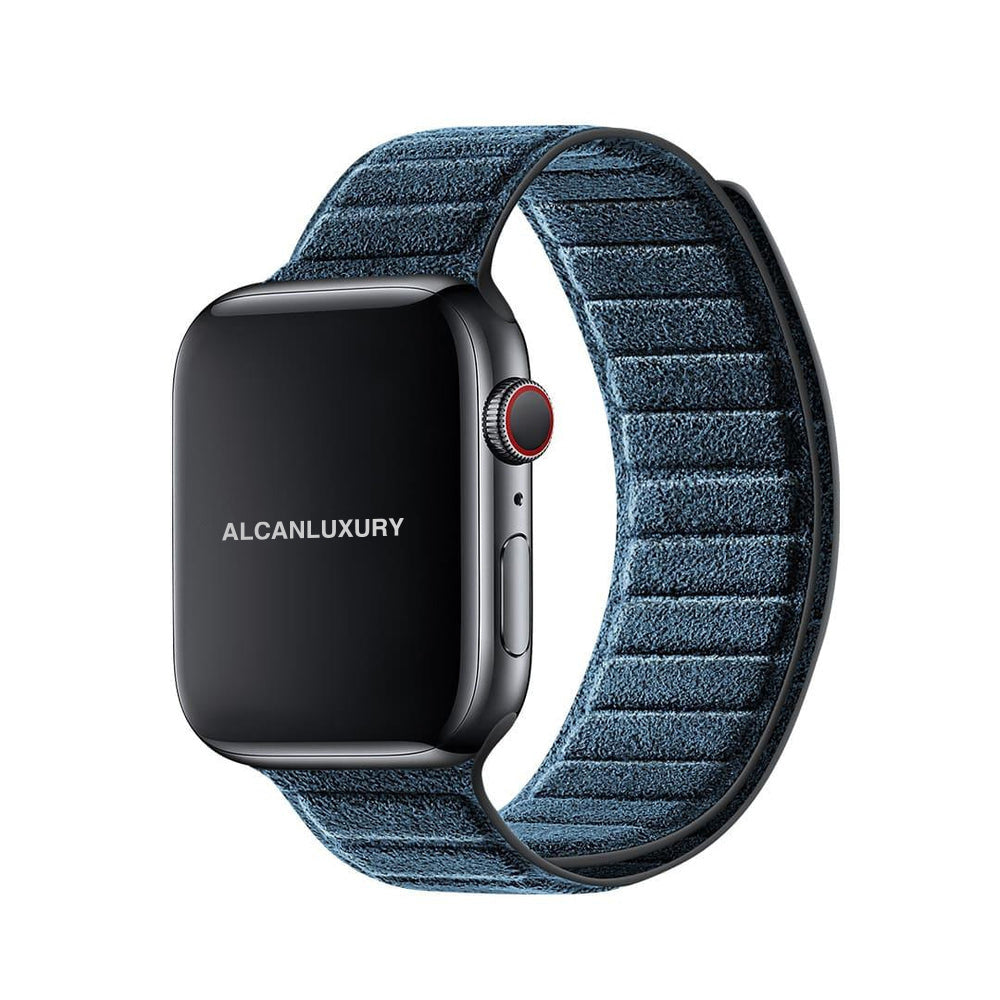 Alcantara Apple Watch Band - Ocean Blue - 42/44/45/46mm & Ultra (49mm)