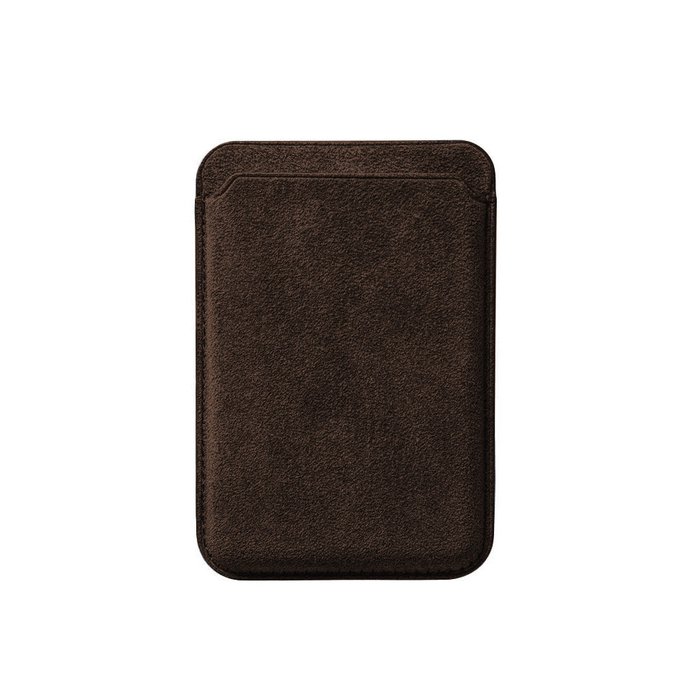 Alcantara MagSafe Wallet - Chocolate Brown