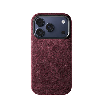 iPhone 17 Pro Max - Alcantara Case - Wine Red