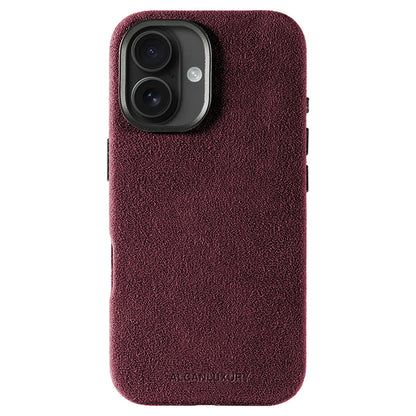 iPhone 16 Plus - Alcantara Case - Wine Red