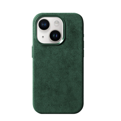 iPhone 15 Plus - Alcantara Case - Midnight Green
