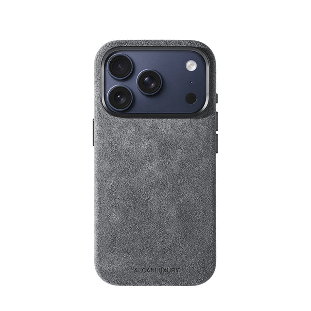 iPhone 17 Pro – Alcantara-Hülle – Nardograu