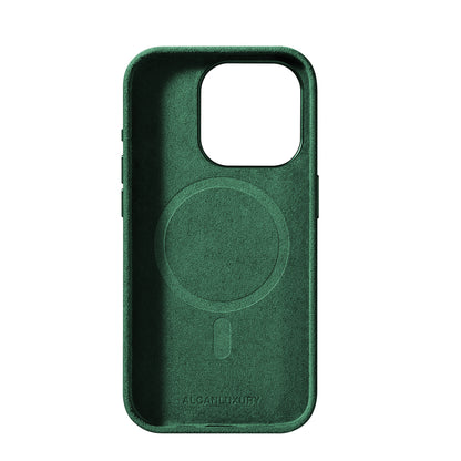 iPhone 15 Plus - Alcantara Case - Midnight Green