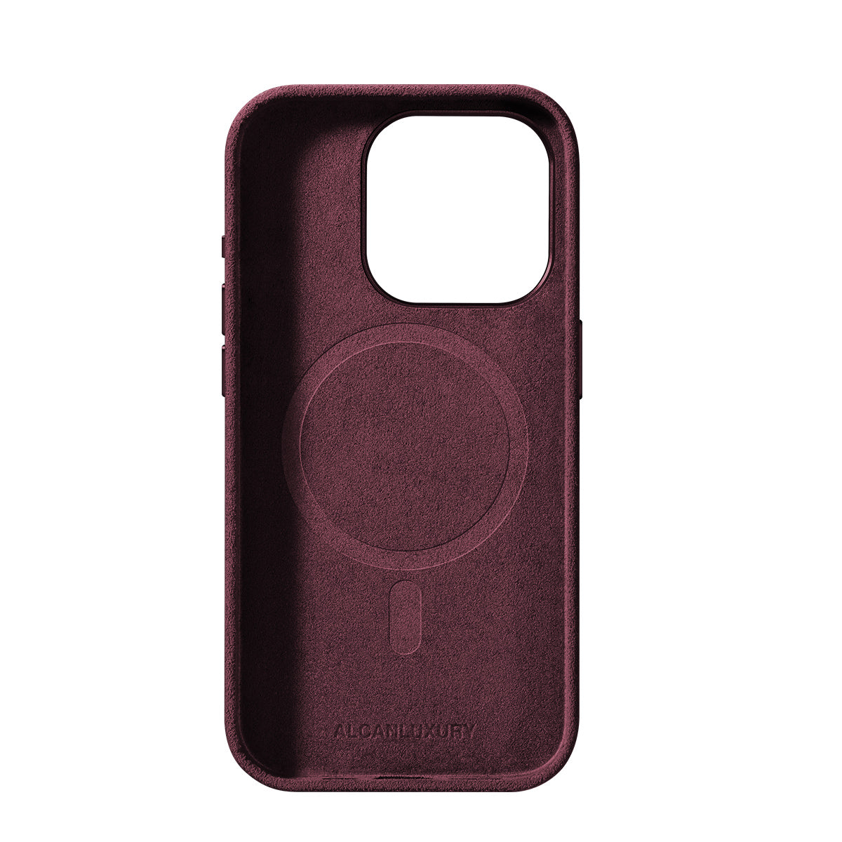iPhone 15 Plus - Alcantara Case - Wine Red