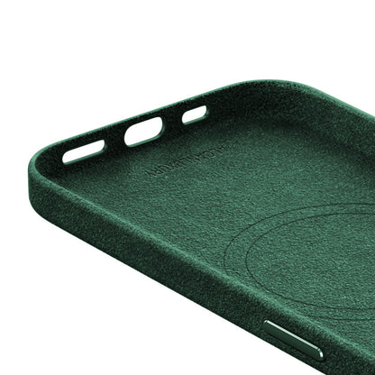 iPhone 15 - Alcantara Case - Midnight Green