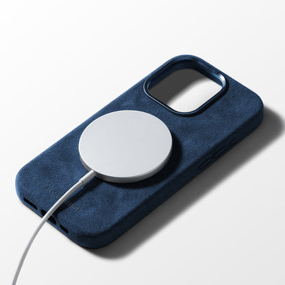 iPhone 15 - Alcantara Case - Ocean Blue