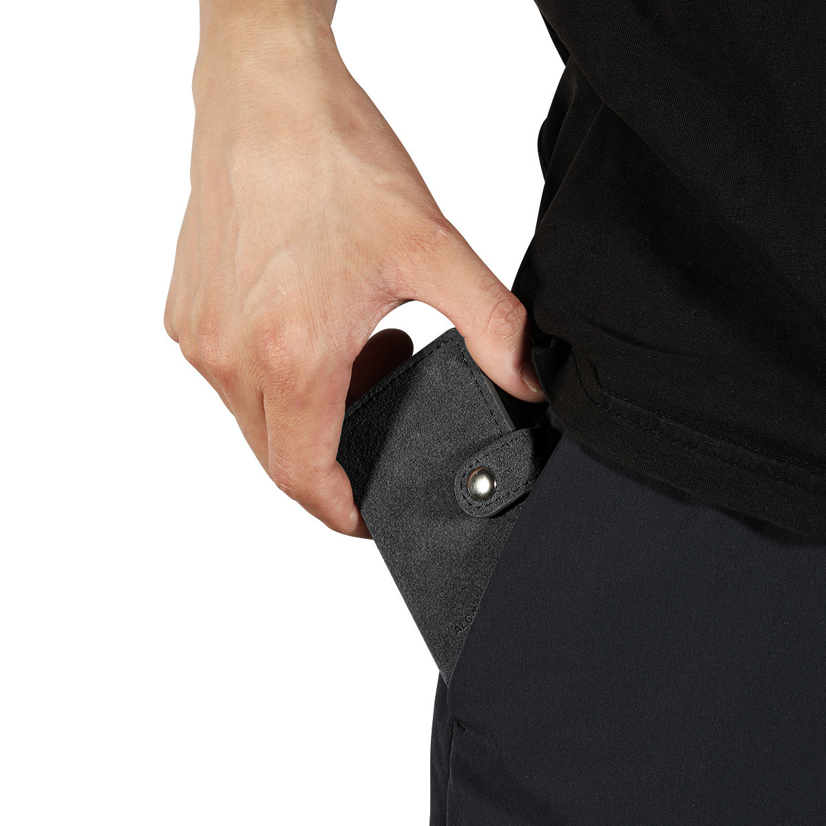 Alcantara Smart Wallet - Space Grey
