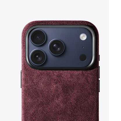 iPhone 17 Pro Max - Alcantara Case - Wine Red
